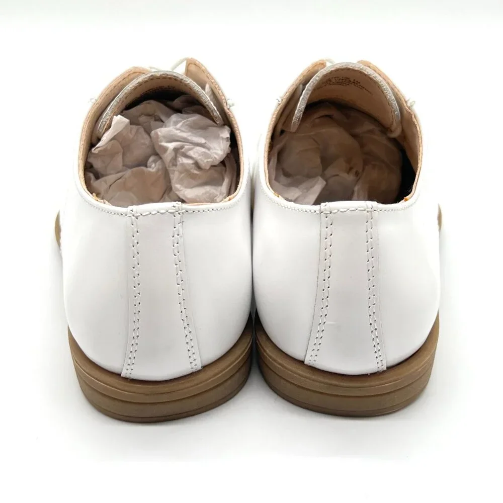 Florsheim Kids Boys Size 1 Reveal CP‎ White Leather Oxfords Oxford Dress Shoes